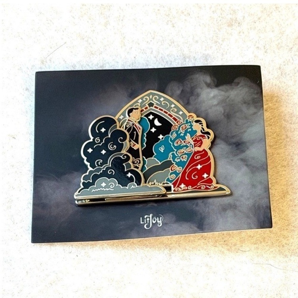 LitJoy Crate The Shadows Between Us Moveable Enamel Pin Bookish Collectible new